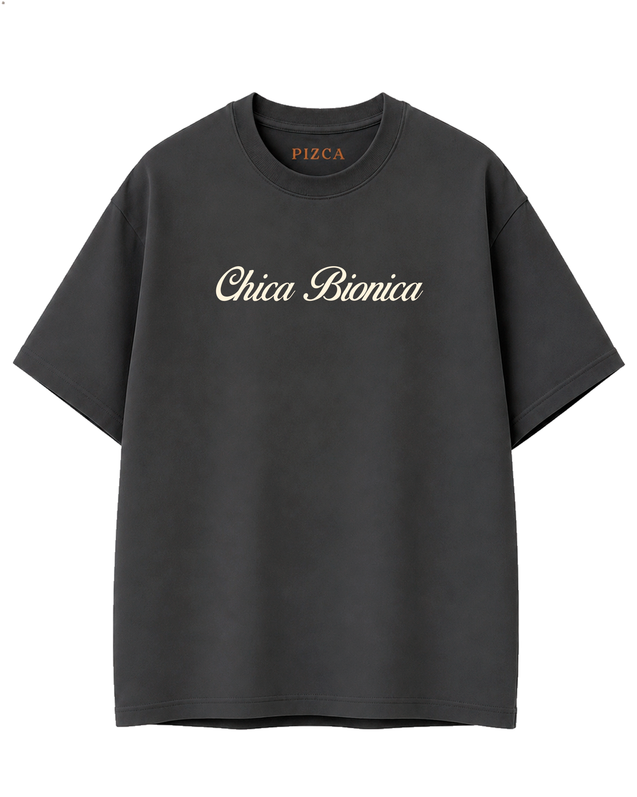 chica bionica GRIS OSC REMERA